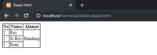 Cara Membuat Table Menggunakan HTML Dan CSS