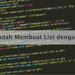 Cara Mudah Membuat List dengan HTML