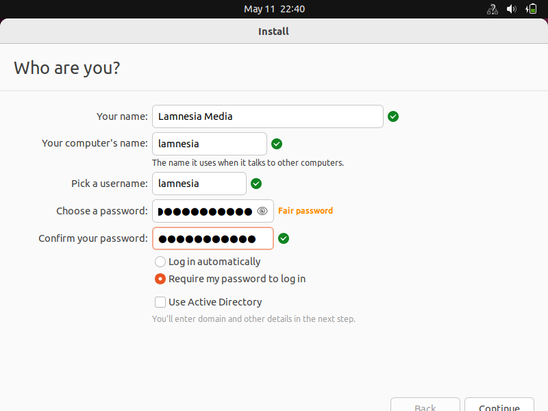 Nama Komputer Ubuntu