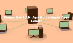 Ilustrasi jaringan area lokal yang terdiri dari beberapa perangkat yang terhubung dalam area geografis yang terbatas