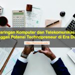 Ilustrasi teknologi dan bisnis di era digital