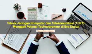 Ilustrasi teknologi dan bisnis di era digital