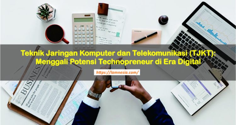 Ilustrasi teknologi dan bisnis di era digital