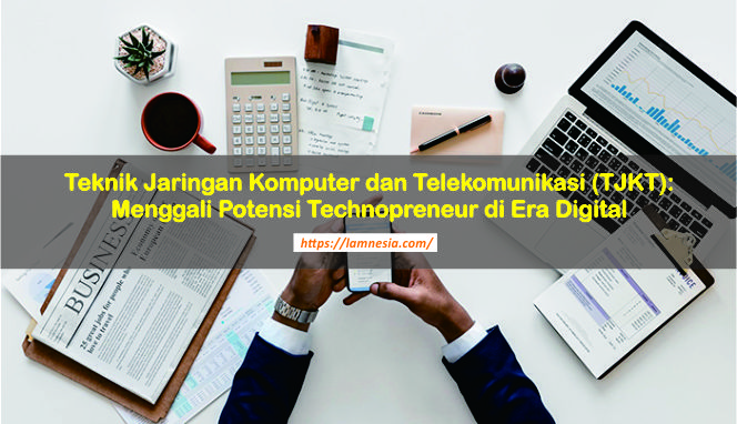 Ilustrasi teknologi dan bisnis di era digital