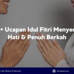 Suasana keluarga bersilaturahmi dengan penuh keceriaan saat Hari Raya Idul Fitri ( menggambarkan kebersamaan dan kehangatan Idul Fitri)