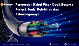 llustrasi gambar fiber optik