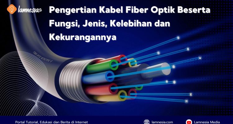 llustrasi gambar fiber optik