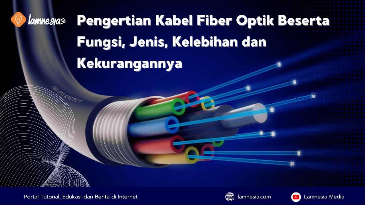 llustrasi gambar fiber optik