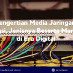 Ilustrasi gambar media jaringan berupa kabel