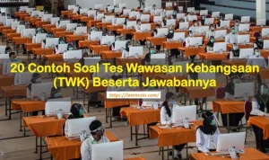 Ilustrasi tes seleksi cpns dengan soal twk