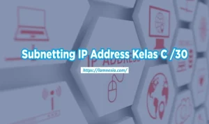 Ilustrasi cara subnetting ip address kelas C /30 untuk anak TKJ