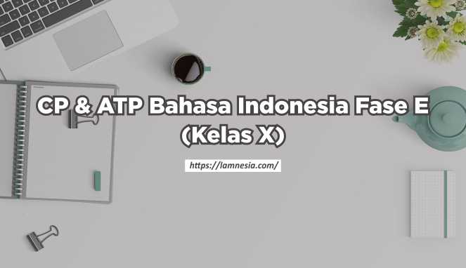 CP ATP Bahasa Indonesia Fase E Kelas X SMA/SMK