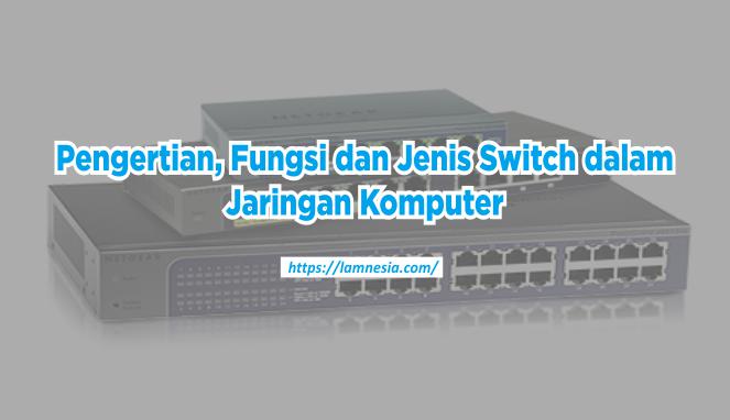 Pengertian, Fungsi dan Jenis Switch dalam Jaringan Komputer