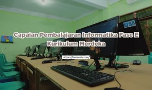 Capaian Pembalajaran Informatika Fase E Kurikulum Merdeka